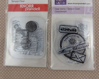 Assortment of small scrap clear stamps