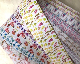 Spring Birds Branches Flowers~ Weaving Star Paper (52 strips)
