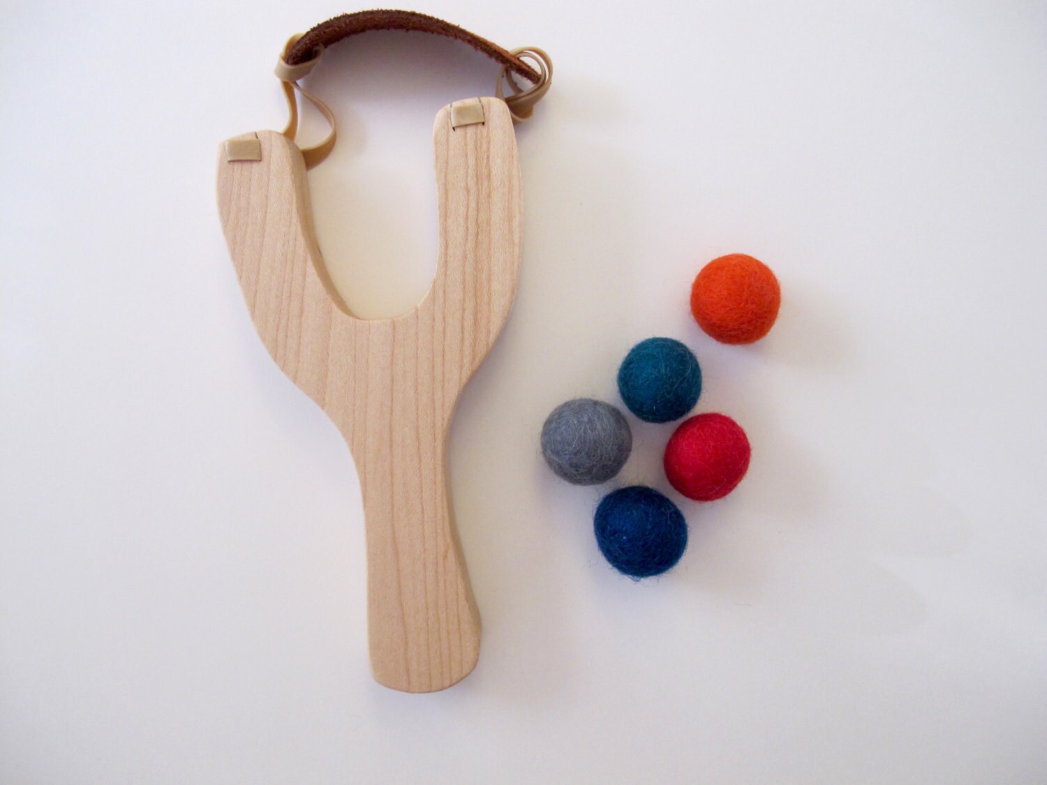 Wooden Slingshot Toy handcrafted all natural toy gift