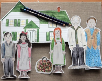 Anne of Green Gables Printable Paper Doll Set in color