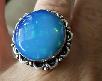 Fire Opal Ring -size 8.75!