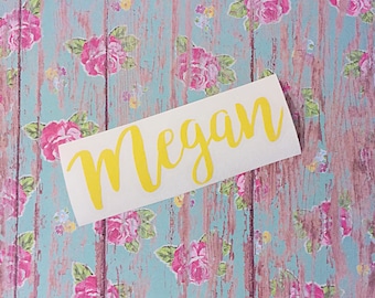 Custom name decal | FREE SHIPPING | Custom label decal | Name label | Bridesmaid decals | Vinyl decal | Word sticker