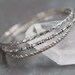 Set of Three Vintage Sterling Silver Bangle Bracelets