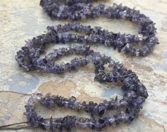 Iolite Chip Beads, Iolite Beads, Chip Beads, 32 inch strand, 4 mm approx.