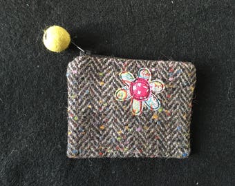 Hand made appliqué coin purse