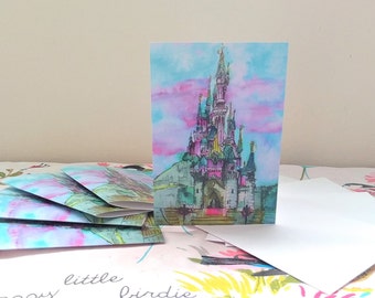 Sleeping Beauty's Castle Notecards (5 Pack)