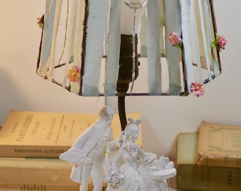 French Style Petit Table Lamp - Vintage Revamped Gorgeous Light - Cottage Chic- Farm Chic - Trés Jolie Lumiére -