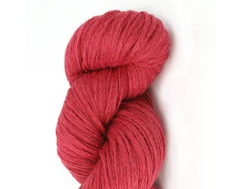 Cotton-Viscose-Wool Blend Watermelon Worsted Weight Recycled Yarn
