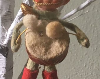 Vintage Felt Drummer Boy Ornament
