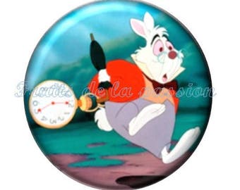 1 cabochon 30mm, fairytales, round glass