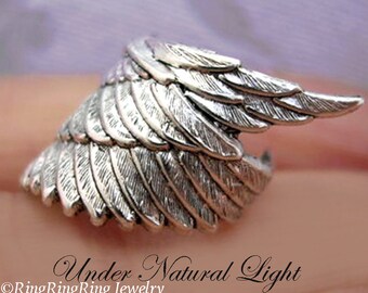 Archangel wing ear cuff Sterling Silver earrings wing jewelry wing earrings Sterling silver ear cuff for men & women ear clip earcuff C-172