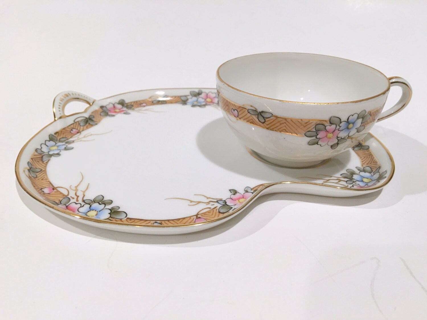 SALE, Nippon Snack Tray, Tea and Toast Set, Nippon Tea Cup and Saucer