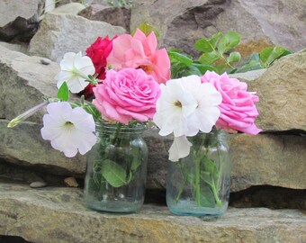 Rustic wedding bottle Rustic wedding decor Antique jar glass jar Victorian wedding Vase vintage glass bottle Old Glass Bottles Flower vase