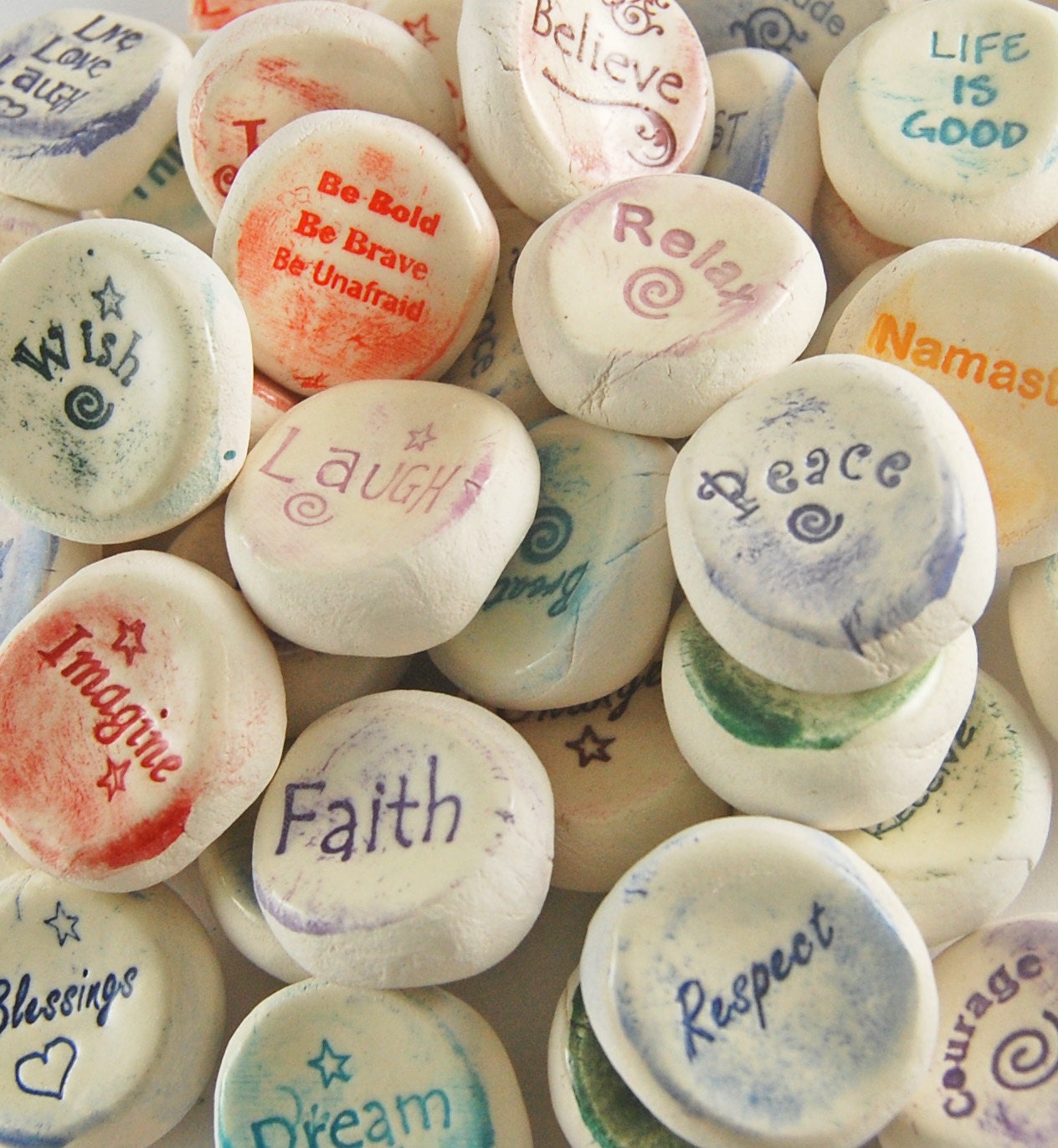 ceramic-word-stones-handmade