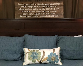 Love Grows Best-Reclaimed Wood Sign