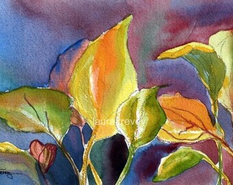 Hosta Watercolor Print