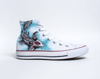 Custom Converse All-Stars High Top "Koi Fish"