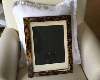 Vintage Tortoise Shell Picture Frame