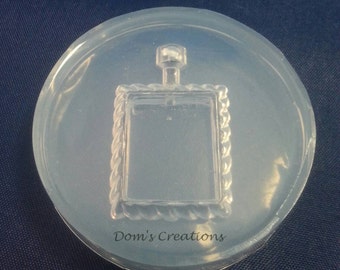Rectangle deep bezel picture frame type pendant silicone mold