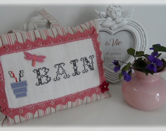 Bath embroidered Pincushion