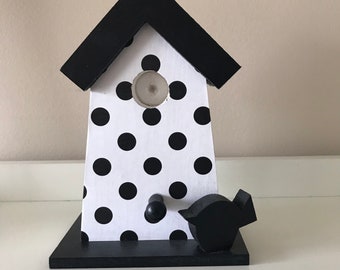 Black and White Birdhouse