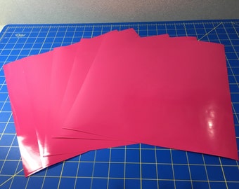 Oracal 651 Adhesive Vinyl Cricut 12 12x12 Sheets Permanent Hot Pink