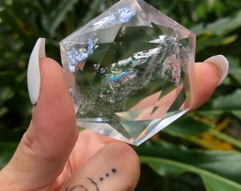 Angel Aura Quartz Crystal Necklace . Aura Quartz . Large Quartz . Crystal Jewelry . Aura Crystal