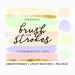 Pastel Spring Brush Stroke Clipart. Brush Strokes Pastel & gold. Digital brush strokes and paint blotches 13 altogether, commercial use ok