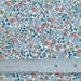 Liberty London Emilia's Flowers C 10"x26" Fat Eighth Blue Pink Green Tana Lawn Fabric