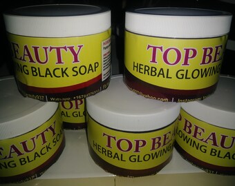 100% organic glowing black soap