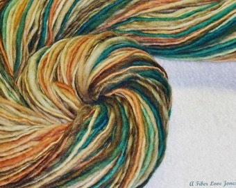 Sqwishful Thinkin' Handspun Yarn - 256 yards - Bulky - Knit - Crochet - Weave - Felting - Mixed Media - Fiber Arts - Textile Arts