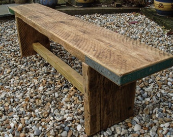Reclaimed Scaffold Board Rustic Chunky Wood Bench