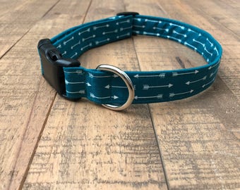 arrow dog collar - turquoise dog collar - arrow turquoise dog collar - arrow collar - girl dog collar - boy dog collar