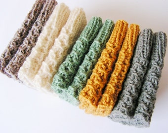 Boot Cuffs - Ivory Green Grey Oatmeal Red Black - Hand knit Boot cuffs Boot toppers Leg warmers
