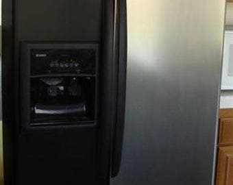 Instant Peel and Stick FAUX Stainless Steel Appliance Film as seen on Rachael Ray Show