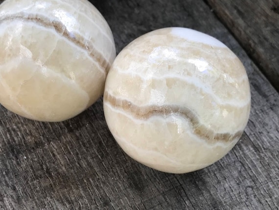 Yellow Onyx Sphere, Yellow Crystal Sphere, Yellow Striped Orb, Honey Onyx, Polished Onyx, Polished Yellow Sphere, Crystal Ball
