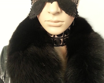 Costume couture black Mask,Italian mask,Ready to ship,fetish,Entertainment,Headpiece,Luxury fetish,Costume Couture,Made In Italy,mardi gras