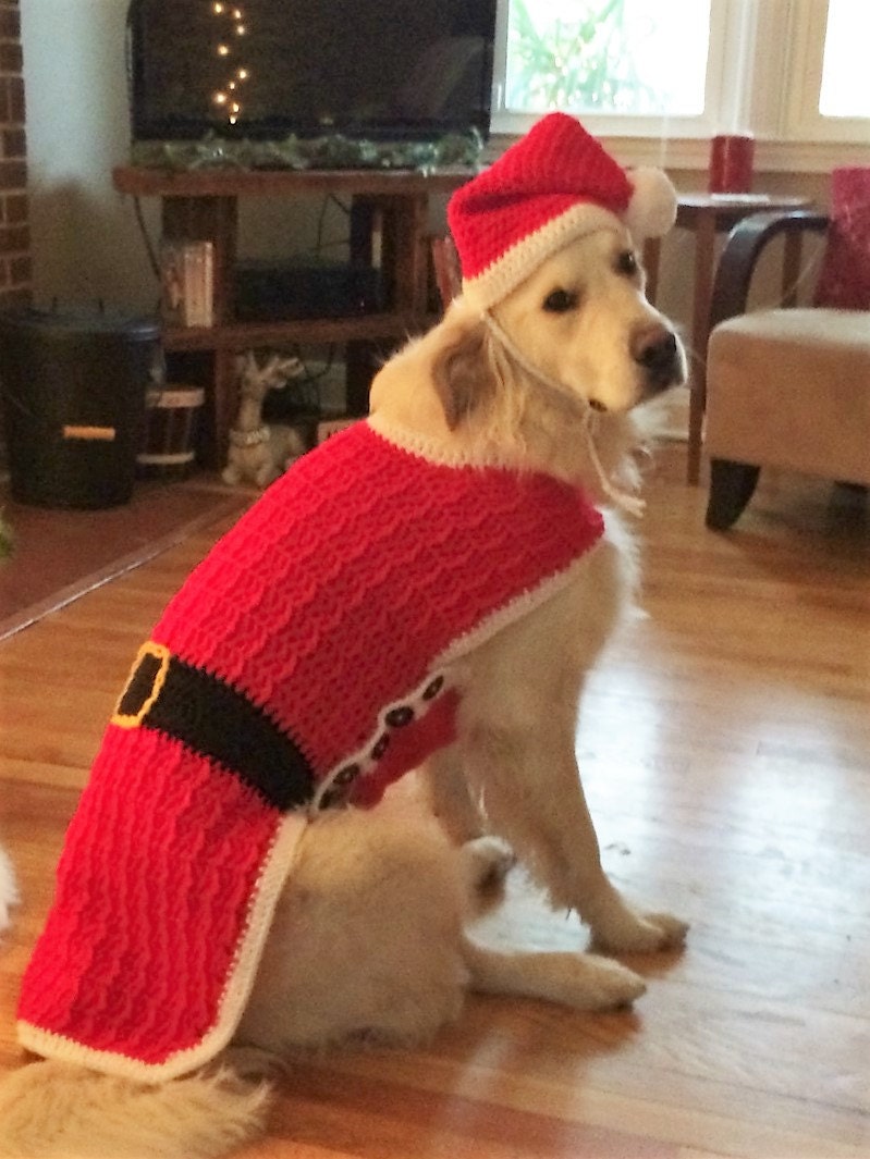 Large Dog Santa Outfit Large Dog Santa Outfit