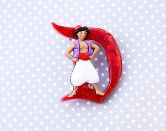 Disney D Brooch - Aladdin Classic Disney D Brooch