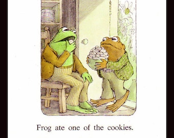 Toad Cookies Frog and toad print | Etsy