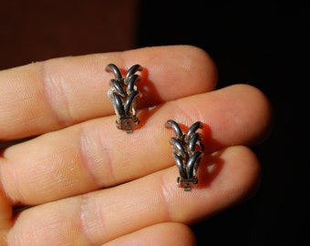 VINTAGE EARRINGS - 1960s Sterling Silver Earrings
