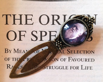 Charles Darwin Bookmark - Atheist Gift, The Origin of Species, Darwinism Gift, Natural Selection Bookmark, Charles Darwin Gift for Scientist
