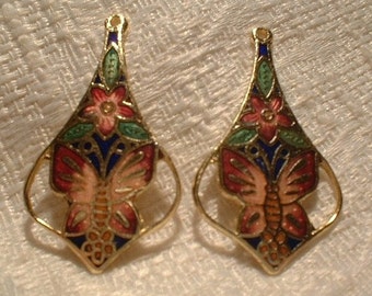 Cloisonne Pendants, Butterfly, 2 pcs, 40X22mm No, 63445