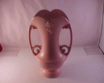 Abingdon Art Pottery Pink Handled Vase 522