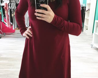 Flared dress Cotton/spandex several color choices