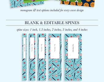 Printable Binder Covers, Monogram Binder Covers, Teacher Binder Inserts, Student Printable Binder Covers and Spines, School Binder
