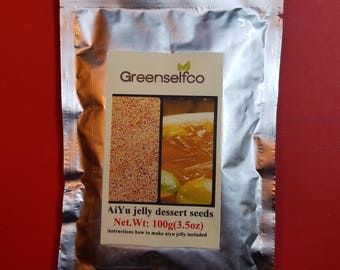 Fig Aiyu jelly seeds (200g=7oz) ficus pimila var.awkeotsang -make your own delicious jelly dessert