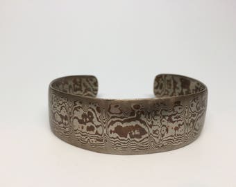Mokume Gane Cuff Bracelet