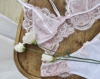 Italian lace lingerie set