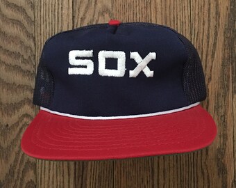 Vintage Chicago White Sox MLB Mesh Trucker Hat Snapback Hat Baseball Cap